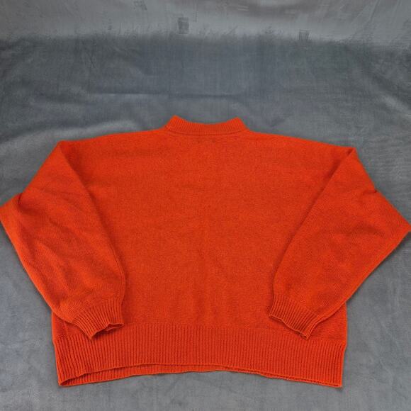 Vintage Rafaella Womens Angora Rabbit Hair And Lambs Wool Orange Sweater XL - Picture 5 of 8